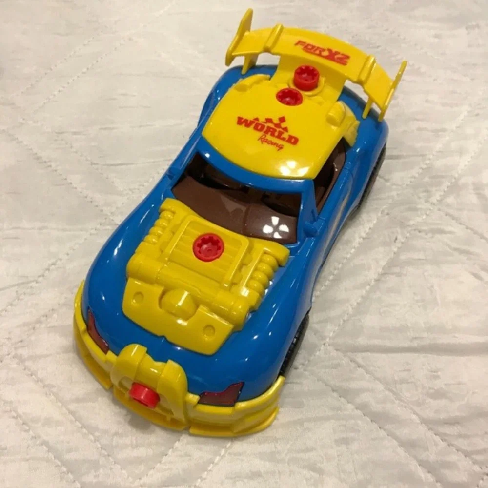Hot Wheels & X2 Stem take apart 3 race cars and 2 drills‎